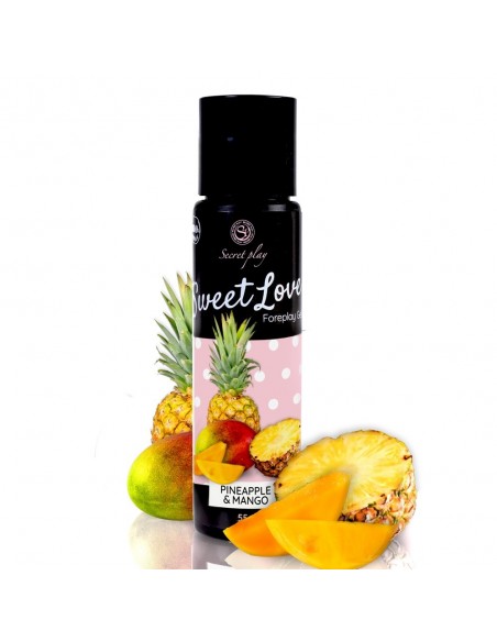 Jadalny żel intymny Sweet Love Mango / Pineapple 60 ml - Lubrykanty do seksu oralnego - 1