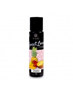 Jadalny żel intymny Sweet Love Mango / Pineapple 60 ml - Lubrykanty do seksu oralnego - 1 2