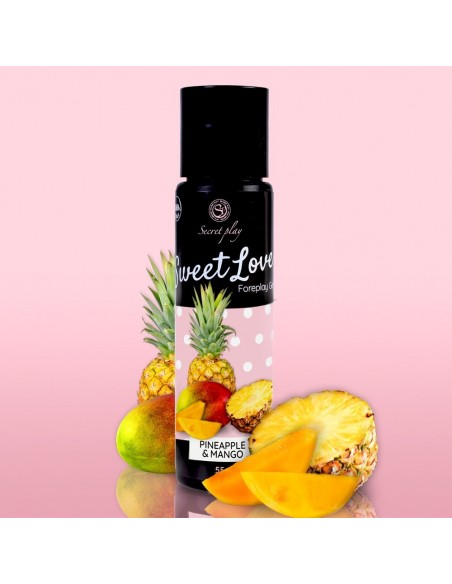 Jadalny żel intymny Sweet Love Mango / Pineapple 60 ml - Lubrykanty do seksu oralnego - 4