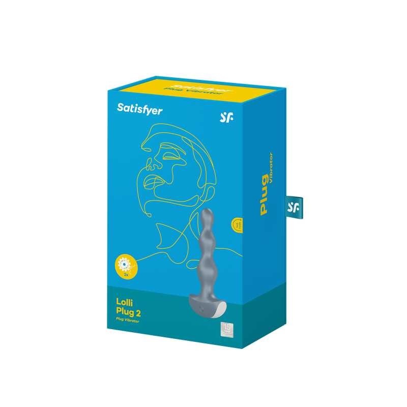 Wibrator analny Satisfyer Lolli-Plug 2 (Ice Blue) - 2 silniki, 12 programów, długość 13,9 cm - 5