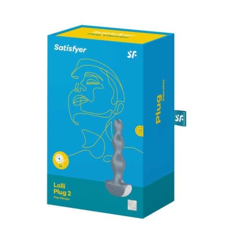 Wibrator analny Satisfyer Lolli-Plug 2 (Ice Blue) - 2 silniki, 12 programów, długość 13,9 cm - 5
