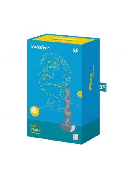 Wibrujący korek analny Lolli-Plug 2 Ice Blue - Kulki i korki analne wibrujące - 5