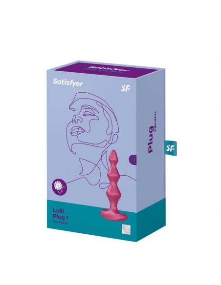 Wibrujący korek analny Lolli-Plug 1 Berry - Kulki i korki analne wibrujące - 5