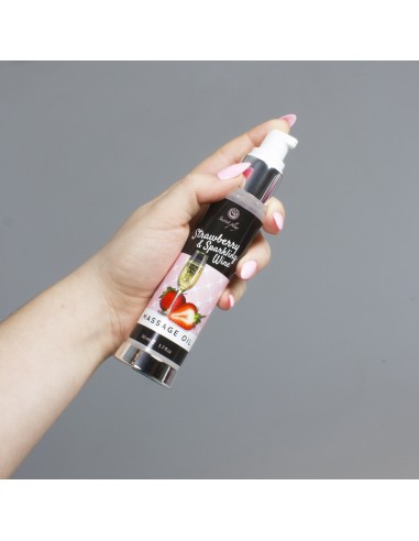 Olejek Do Masażu Strawberry / Sparkling Wine Massage Oil 50 ml - Olejki i żele do masażu - 2
