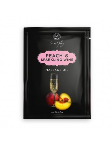 Olejek Do Masażu Peach / Sparkling Wine Massage Oil 10 ml - Olejki i żele do masażu - 1