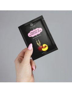 Olejek Do Masażu Peach / Sparkling Wine Massage Oil 10 ml - Olejki i żele do masażu - 1 2