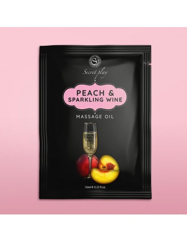 Olejek Do Masażu Peach / Sparkling Wine Massage Oil 10 ml - Olejki i żele do masażu - 3