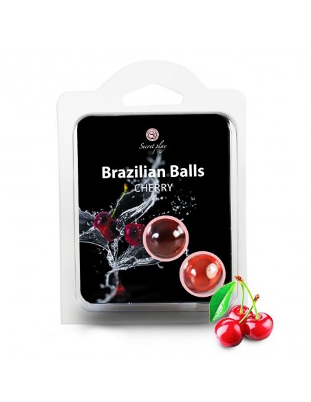 Brazylijskie kulki do masażu Cherry 2 szt. - Olejki i żele do masażu - 1