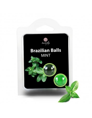 Brazylijskie kulki do masażu Mint 2 szt. - Olejki i żele do masażu - 1