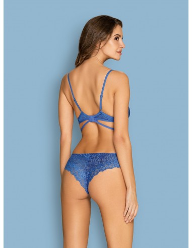 Komplet Bielizny Bluellia 2-Częściowy Niebieski  S/M - Komplety bielizny erotycznej - 4