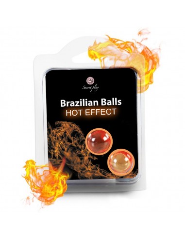 Brazylijskie kulki do masażu Hot Effect 2 szt. - Olejki i żele do masażu - 1
