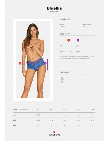 Bluellia Szorty Niebieskie - Szorty - 9