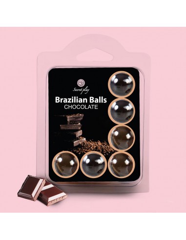 Brazylijskie kulki do masażu Chocolate 6 szt. - Olejki i żele do masażu - 3