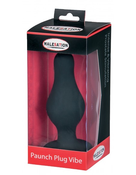 Korek analny Malesation Paunch Plug Vibe - Korki analne silikonowe - 3