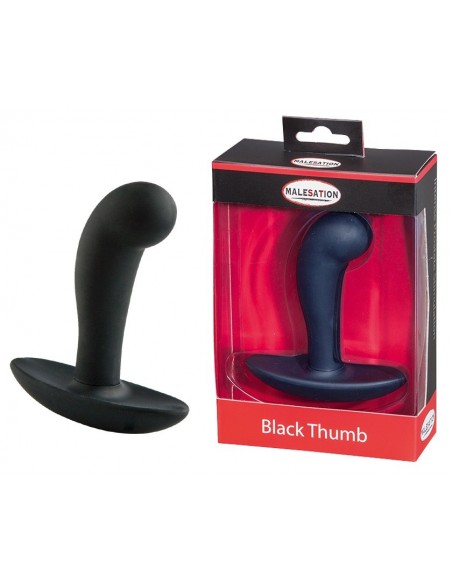 Korek analny Malesation Black Thumb - Korki analne silikonowe - 1