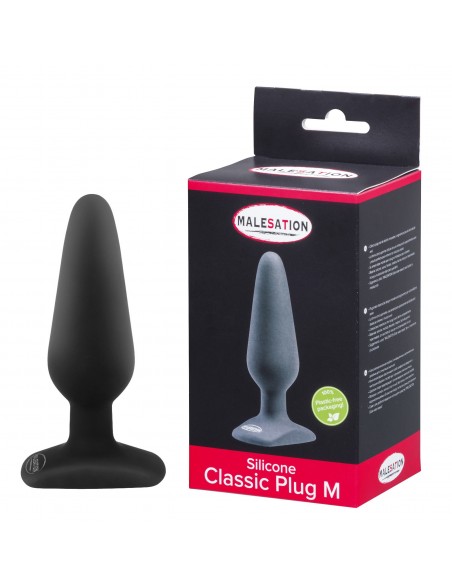 Korek analny Malesation Silicone Classic Plug M - Korki analne silikonowe - 1