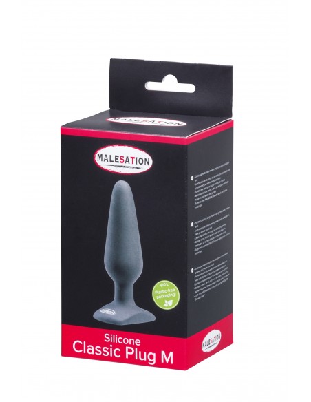 Korek analny Malesation Silicone Classic Plug M - Korki analne silikonowe - 3