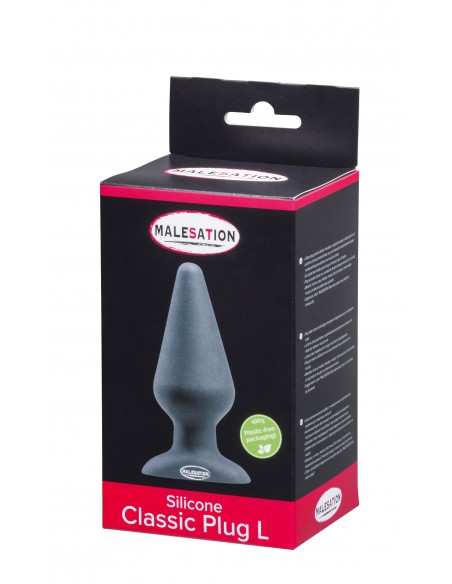 Korek analny Malesation Silicone Classic Plug L - Korki analne silikonowe - 4