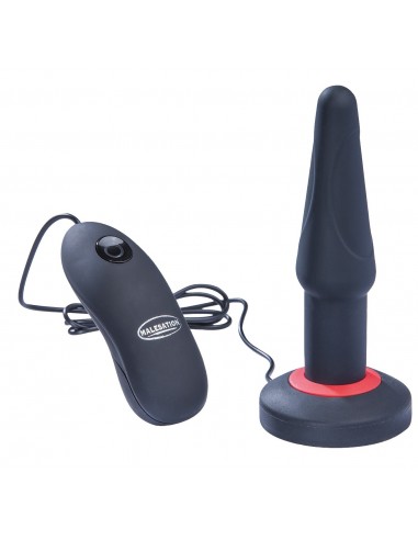 Korek analny wibrujący Malesation Dual Layer Silicone Plug Vibe S - Kulki i korki analne wibrujące - 1
