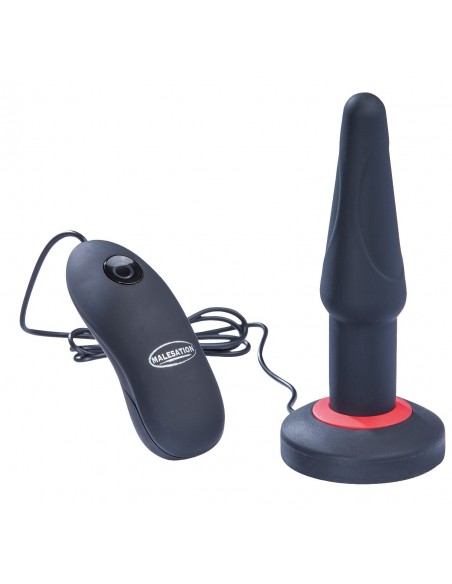 Korek analny wibrujący Malesation Dual Layer Silicone Plug Vibe S - Kulki i korki analne wibrujące - 1