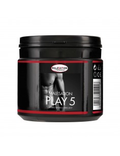 Lubrykant hybrydowy Malesation Play 5 Hybrid Based Lubricant 500 ml - Lubrykanty na bazie silikonu - 1