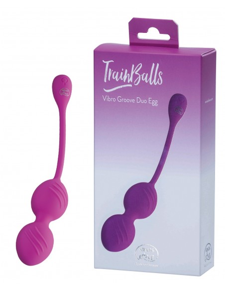 Wibrujące kulki gejszy Minds Of Love Groove Duo Egg Pink - Kulki Gejszy i Jajeczka Wibrujące - 1