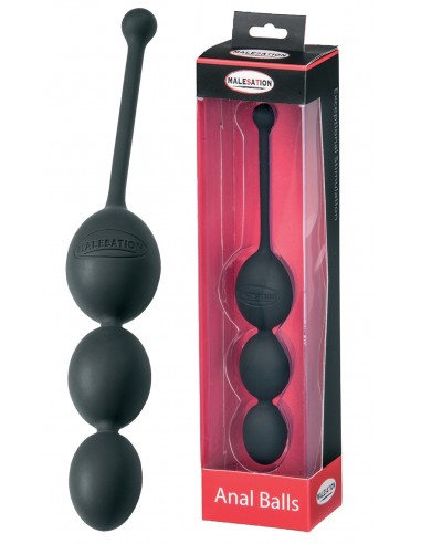 Kulki analne MALESATION Anal Balls black - Kulki analne, koraliki analne - 2