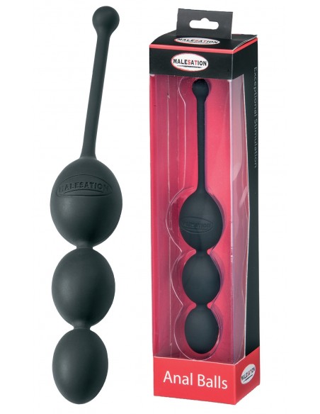 Kulki analne MALESATION Anal Balls black - Kulki analne, koraliki analne - 2