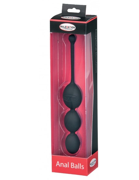 Kulki analne MALESATION Anal Balls black - Kulki analne, koraliki analne - 3