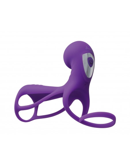 Pierścień Na Penisa Wibrujący Beauments Twosome Fun Fioletowy - Pierścienie erekcyjne wibrujące - 1