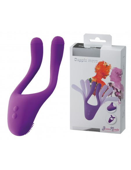 Wibrator dla par BeauMents Doppio move purple - Stymulatory i wibratory dla par - 2