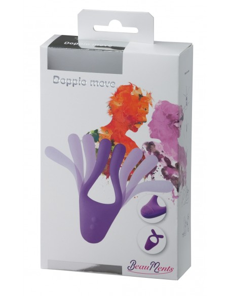 Wibrator dla par BeauMents Doppio move purple - Stymulatory i wibratory dla par - 8