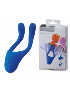 Wibrator dla par BeauMents Doppio move blue - Stymulatory i wibratory dla par - 1 2