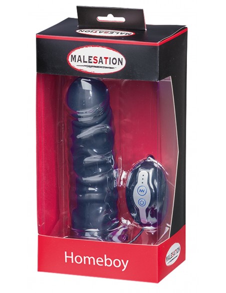 Strapon z wibracjami MALESATION Homeboy - Strap-ony, dilda na pasku z wibracją - 3