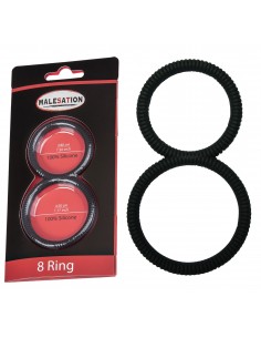 Zestaw pierścieni erekcyjnych Malesation 8 - Pierścienie erekcyjne niewibrujące - 1