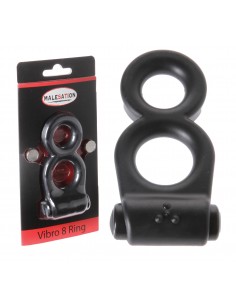 Pierścień na Penisa z wibracją  Vibro 8 - Pierścienie erekcyjne wibrujące - 1
