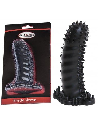 Stymulująca Nakładka Na Penisa Bristly Sleeve - Przedłużki i nakładki na penisa - 1