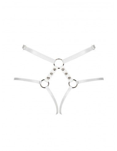 Uprząż erotyczna A758 uprząż biała  S/M/L - Chokery i uprzęże - 6