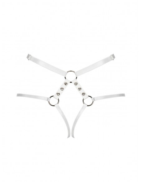 Uprząż erotyczna A758 uprząż biała  S/M/L - Chokery i uprzęże - 6