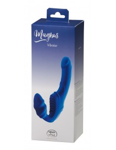 Strap-On Minds Of Love Magnus Niebieski - Strap-ony, dilda na pasku z wibracją - 1 2