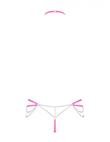 Komplet Bielizny Chainty Różowy S/M - Komplety bielizny erotycznej - 6