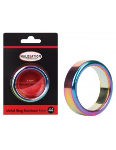 Pierścień erekcyjny Malesation Metal Rainbow Steel 44 - Pierścienie erekcyjne niewibrujące - 1