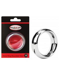 Pierścień erekcyjny Malesation Metal Rounded Steel 38 - Pierścienie erekcyjne niewibrujące - 1
