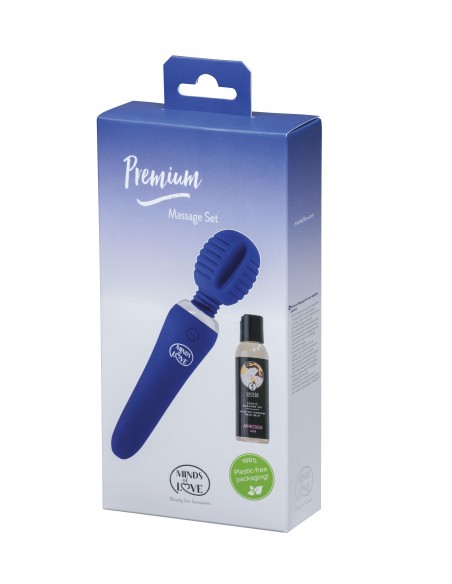 Masażer Minds Of Love Premium Massage Set Purple - Wibratory Magic Wand - 3