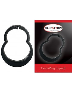 Pierścień erekcyjny Malesation Cock-Ring Super8 - Pierścienie erekcyjne niewibrujące - 1 2