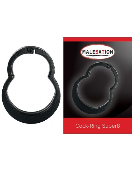 Pierścień erekcyjny Malesation Cock-Ring Super8 - Pierścienie erekcyjne niewibrujące - 2