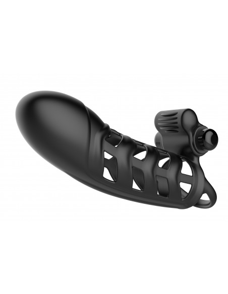 Wibrujące Przedłużenie Penisa Czarne - Przedłużki i nakładki na penisa - 4