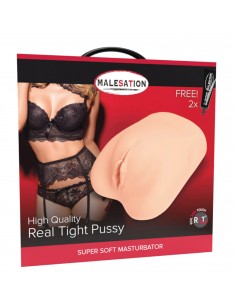 Ciasna Wygolona Wibrująca Sztuczna Wagina - Masturbatory i Sztuczne pochwy - 1 2