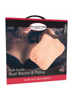Sztuczna Pochwa I Piersi Malesation Masturbator Real Boobs + Pussy - Masturbatory i Sztuczne pochwy - 1 2