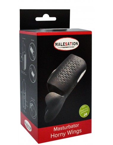 Masturbator Z Wibracją Malesation "Horny Wings" - Masturbatory i Sztuczne pochwy - 5